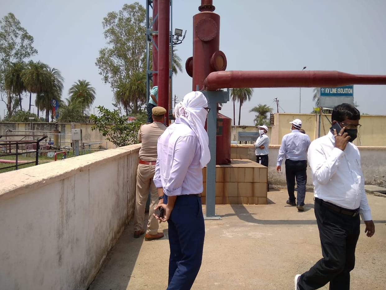 Team of officers reached again to investigate leak at Teva factory of Gajraula