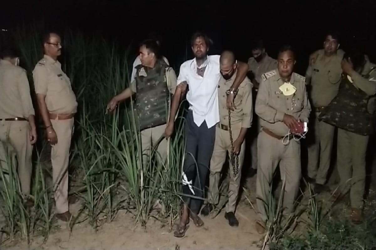 75 thousand awardee crook arrested in an encounter in muzaffarnagar