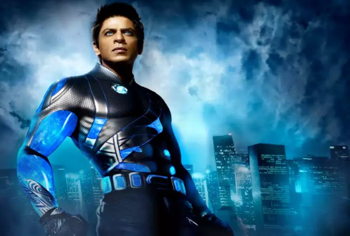know about shah rukh khan film ra one VFX shots which made up percent of the run time