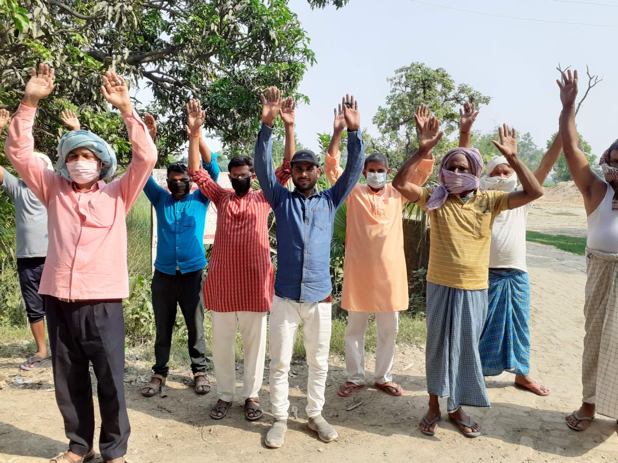 Villagers protested by accusing of misleading development work