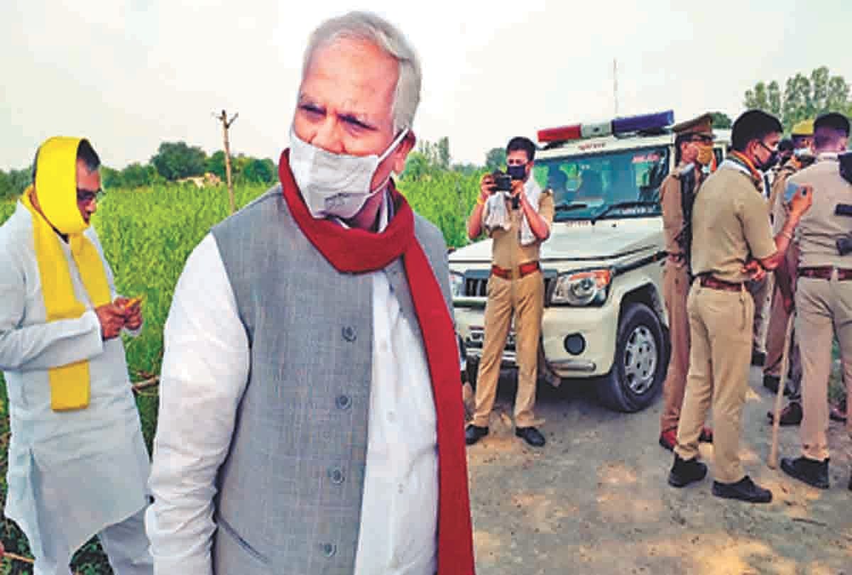 Pratapgarh: Omprakash Rajbhar, going to Govindpur village, stopped other leaders, no more than police
