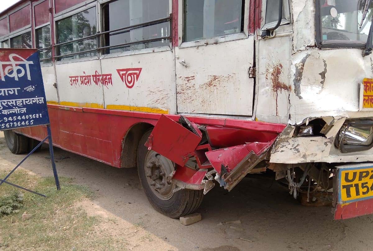 Two bike riders killed in roadways bus collision in kannauj