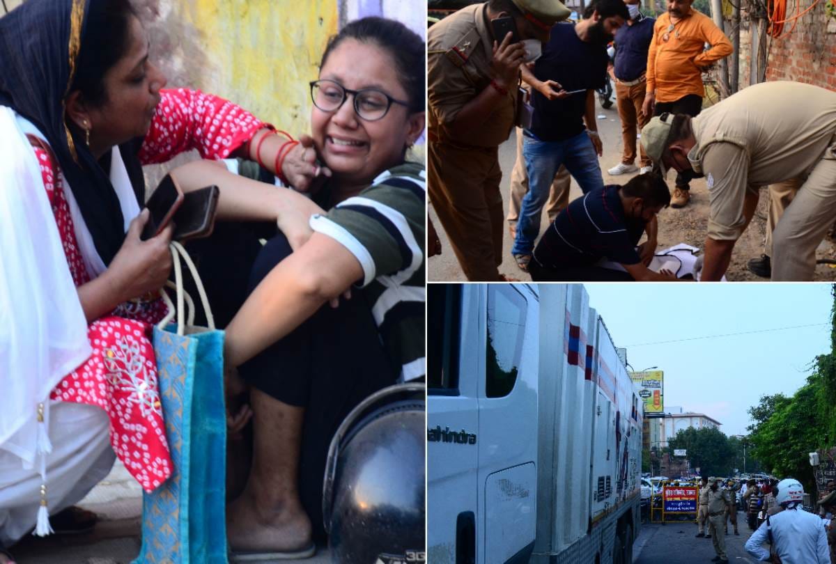 a lady died in road accident in lucknow