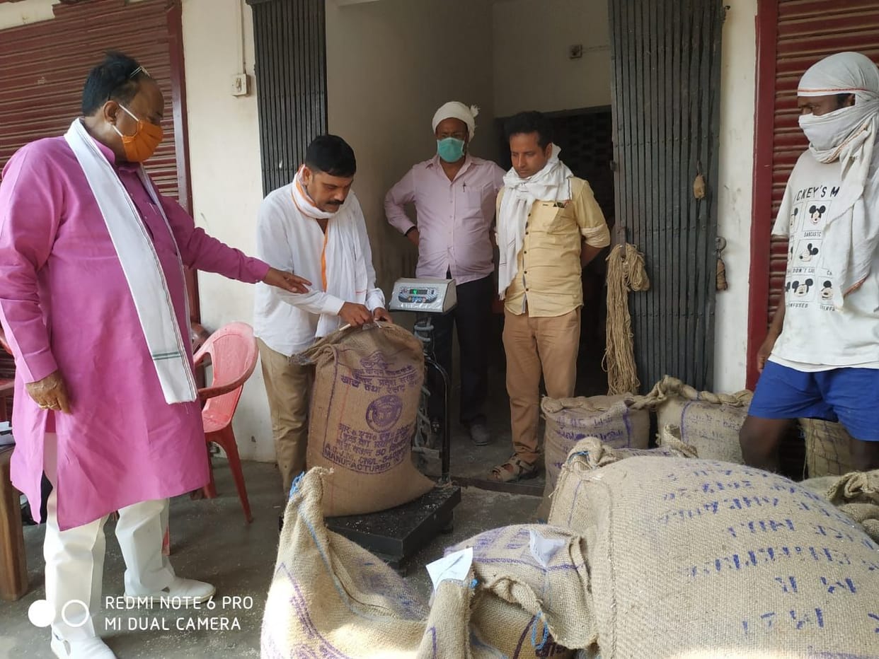 mla inspected smi godown