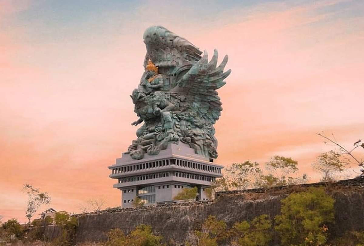 Worlds tallest statue of Lord Vishnu in Indonesia Garuda Wisnu Kencana Cultural Park