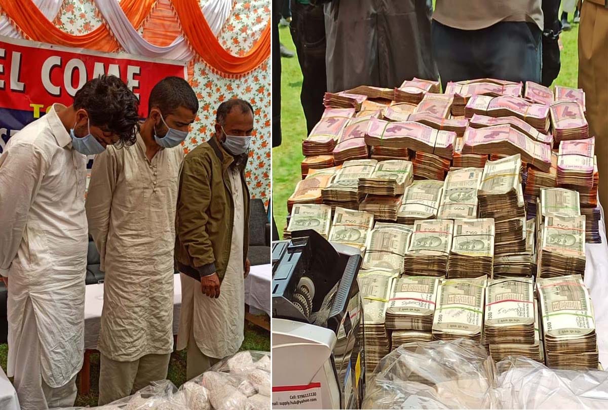 Handwara Police busted Pakistan sponsored narco terror module 3 Lashkar terror associates arrested