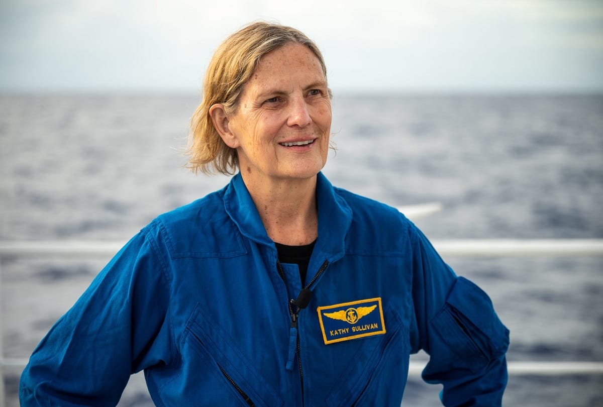 kathy sullivan first woman astronaut who walk in space now become first women dive in challenger depth of ocean