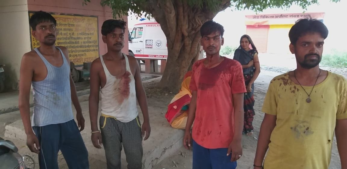 fight in dispute, many injured