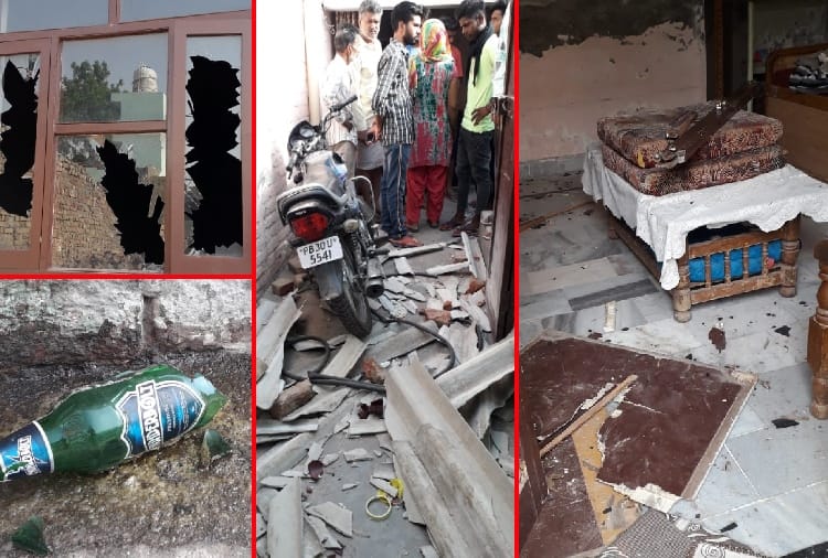 Punjab Latest News: A group of youths throwing Stone in houses in Muktsar