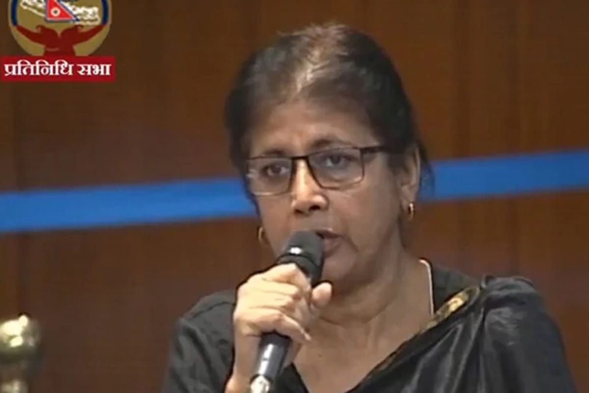 Nepal women mp sarita giri attacked as she oppose the new political map police not helping