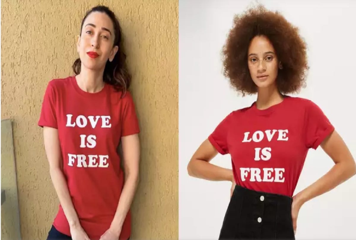 karisma kapoor wore very low price red t shirt during lockdown