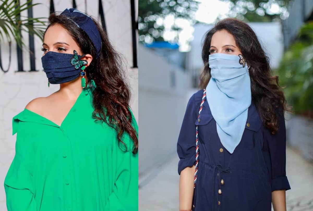 gia manek get trolles for wearing stylish mask but give these unique way reply