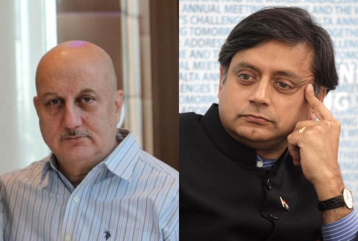 Anupam Kher angry on Congress leader Shashi Tharoor over Pandit Sarpanch Ajay Pandita death