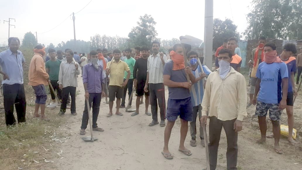 Construction of Gaushala halted in two panchayat dispute