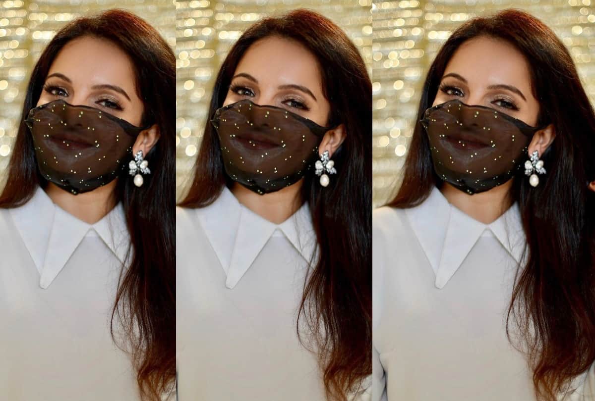 gia manek get trolles for wearing stylish mask but give these unique way reply