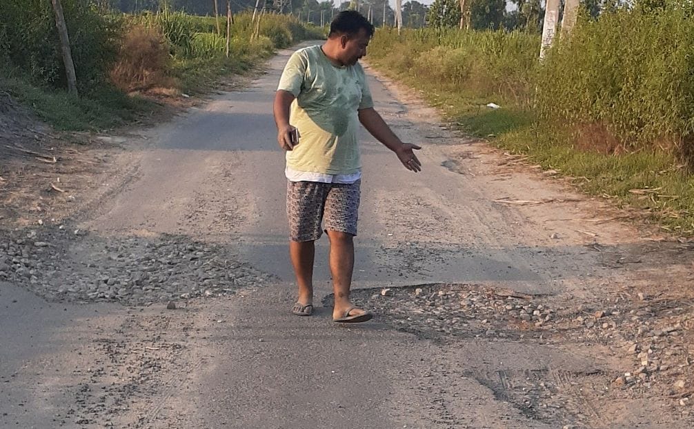 Rohana road was dilapidated in one year