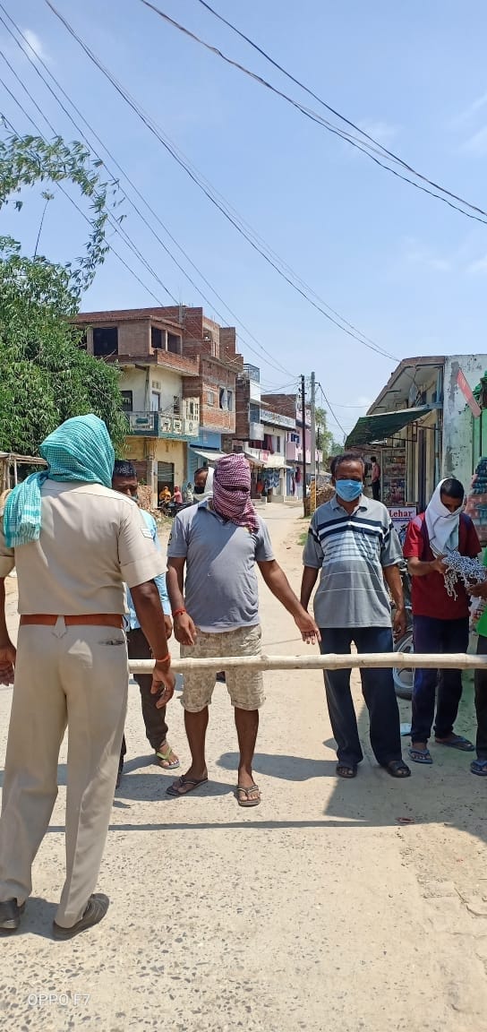 A corona positive found in Moudha, market sealed
