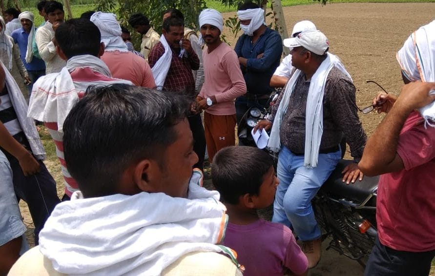 Officers arrived to take possession of the land returned