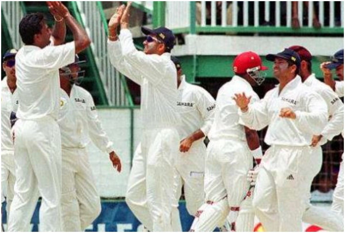 West Indies vs India 2002 when all 11 indian players bowled in a test innings