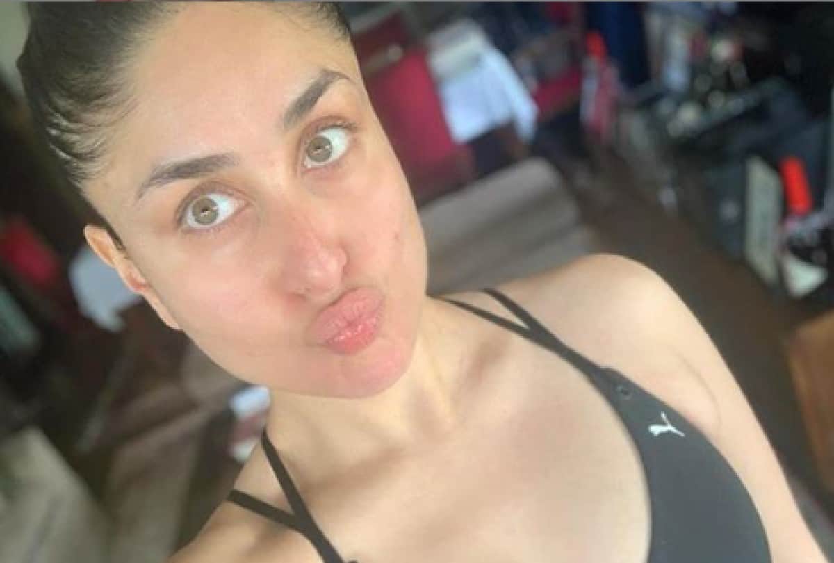 kareena kapoor share again no makeup look said 100 pout in a day