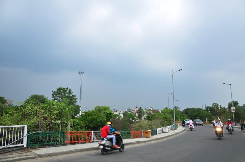 It rained badly, relief from heat