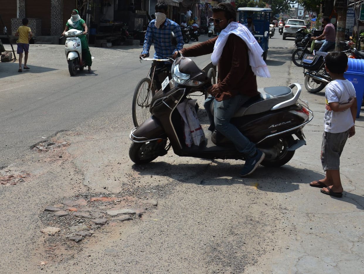 Youth killed due to road pit