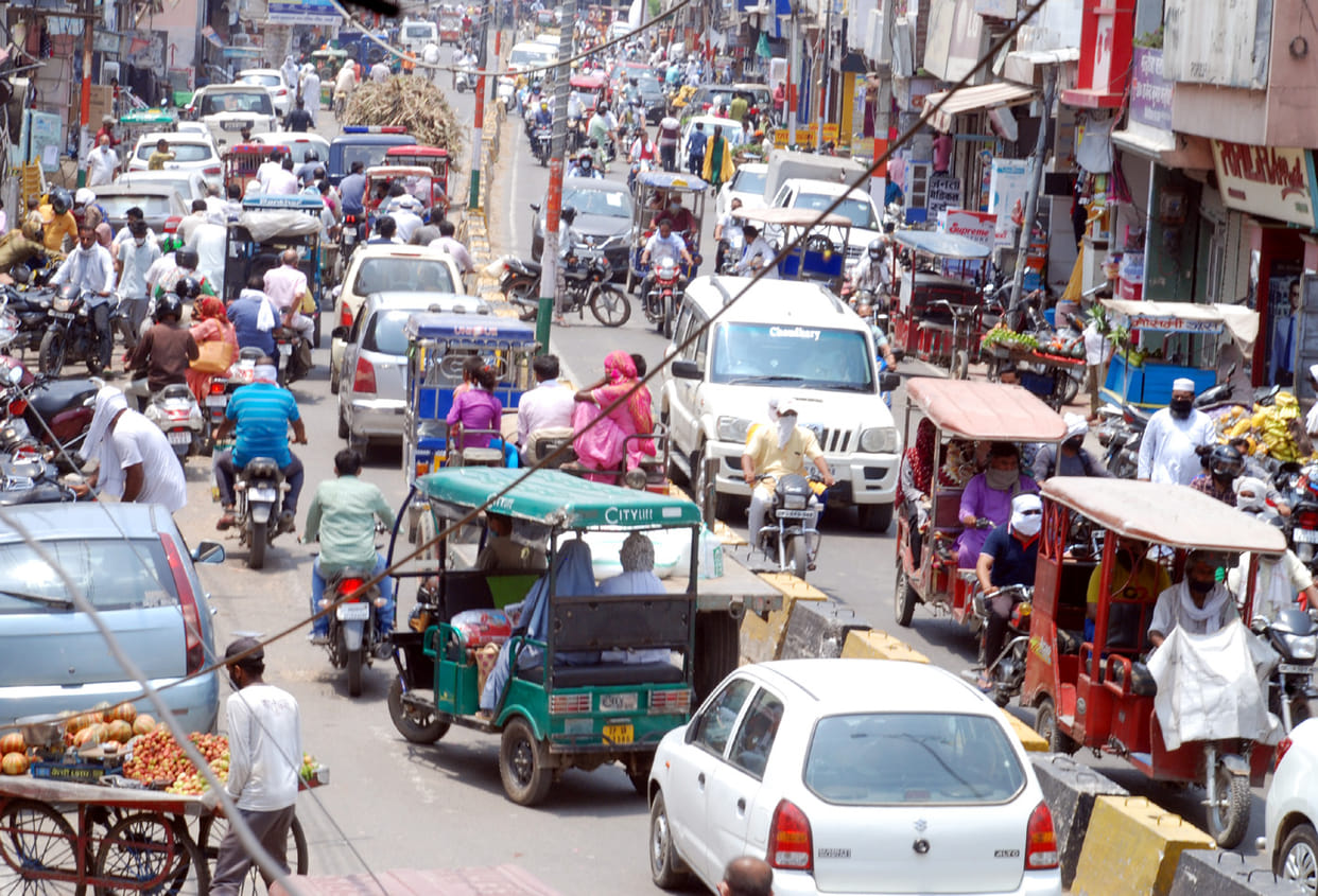Sugarcane-laden tractor-trails jammed many places