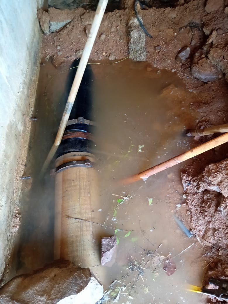 Damage water supply