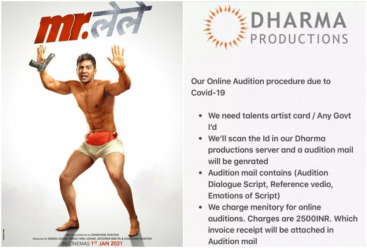 Shashank Khaitan Warns People Against Fake Casting Call From Dharma Productions For Varun Dhawan Starrer mr Lele