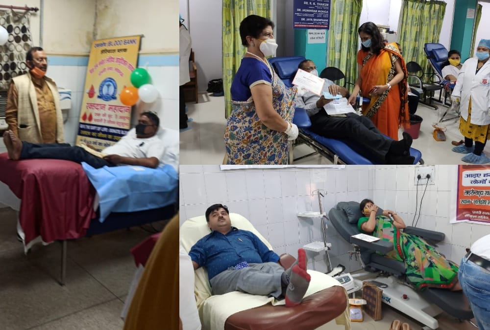 Amar Ujala Organised blood donation camp on World blood donation day.