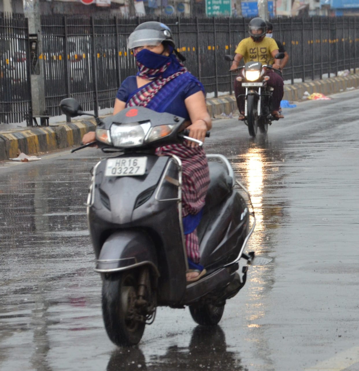 rain fall, heat, people