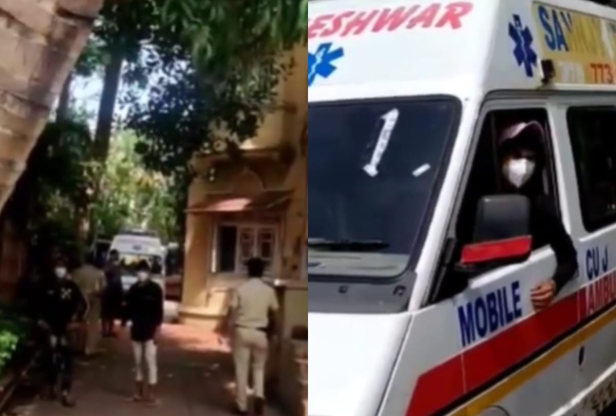 sushant singh rajput death photo outside from home