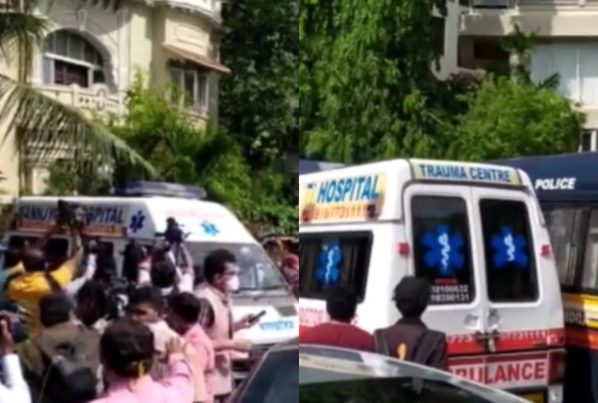 sushant singh rajput death photo outside from home