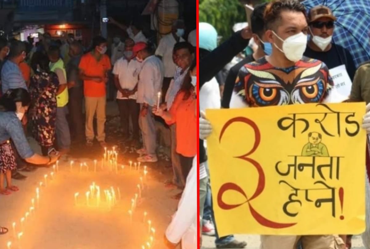 One side Pleased on recognizing lipulekh Kalapani other side protest against Government in nepal for corona