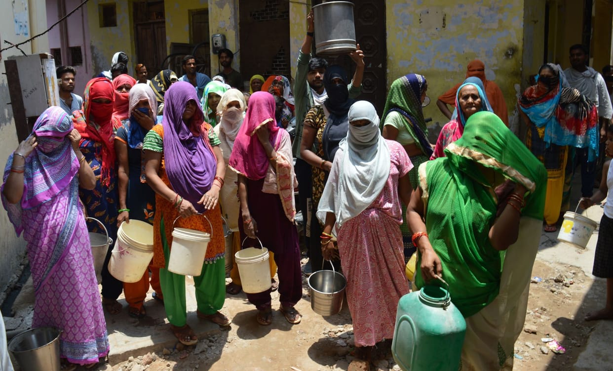 water, suply, problem, nagar nigam, mathura