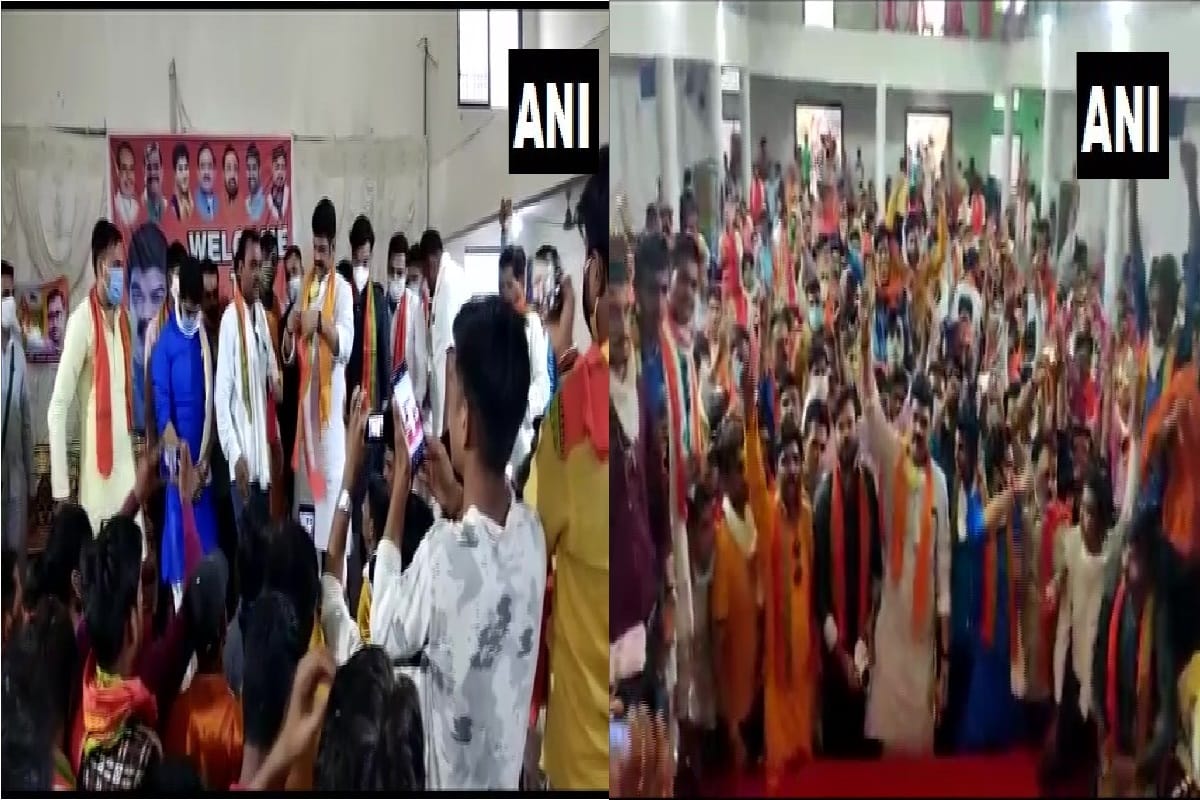 Madhya Pradesh: Social distancing flouted party joining programme of BJP in Sagar district Govind Singh Rajput present