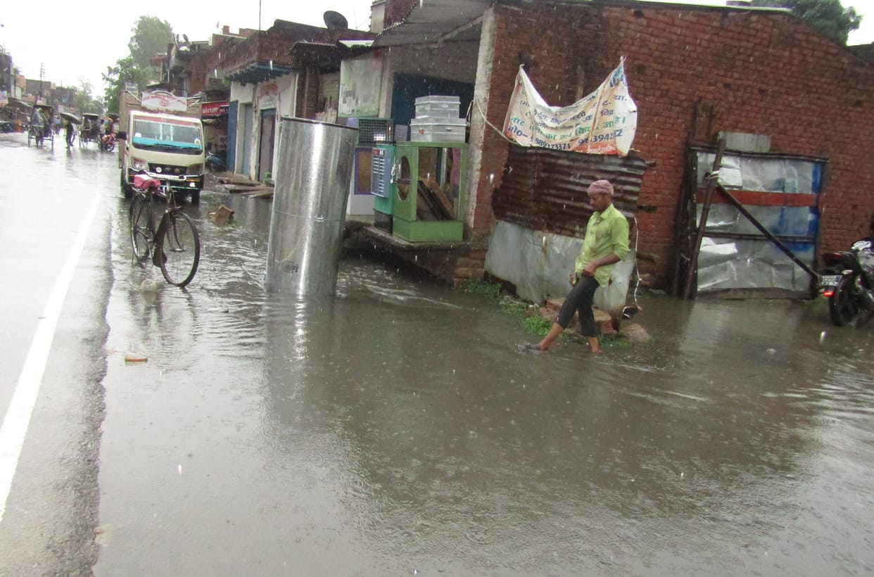 Heavy rains in the district