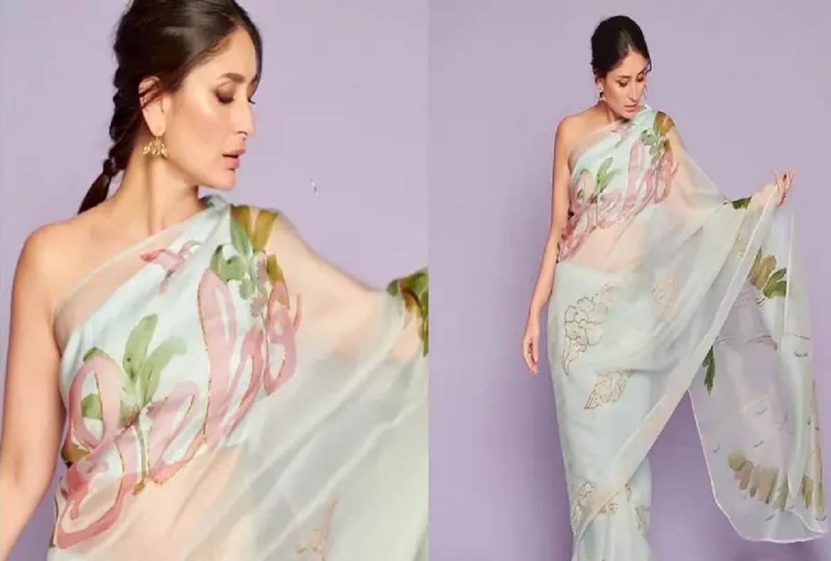 kareena kapoor kriti sanon tara sutaria bollywood actresses wear manish malhotra shimmer saree