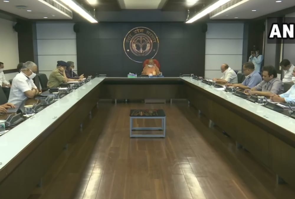 Yogi Adityanath review meeting on unlock with officers on Monday.