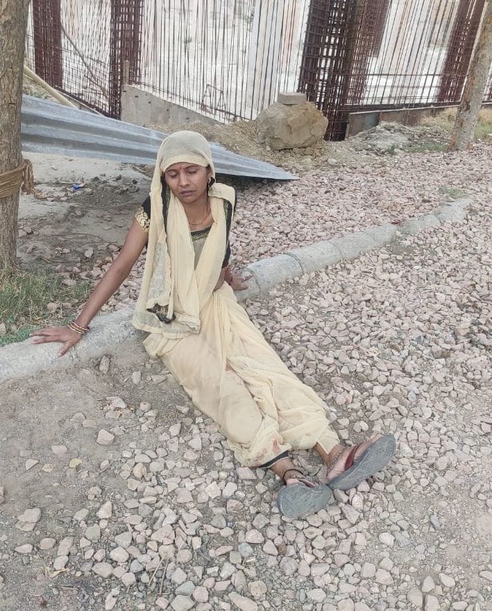 woman's street miscarriage