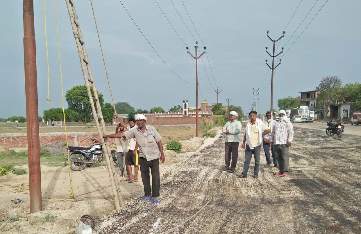 Electric poles