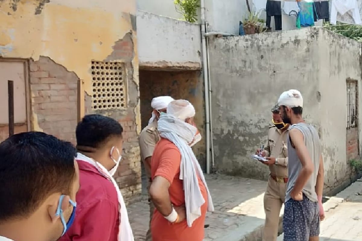 BJP leaders son Attempts to forcibly taken by a car after beaten   in Meerut