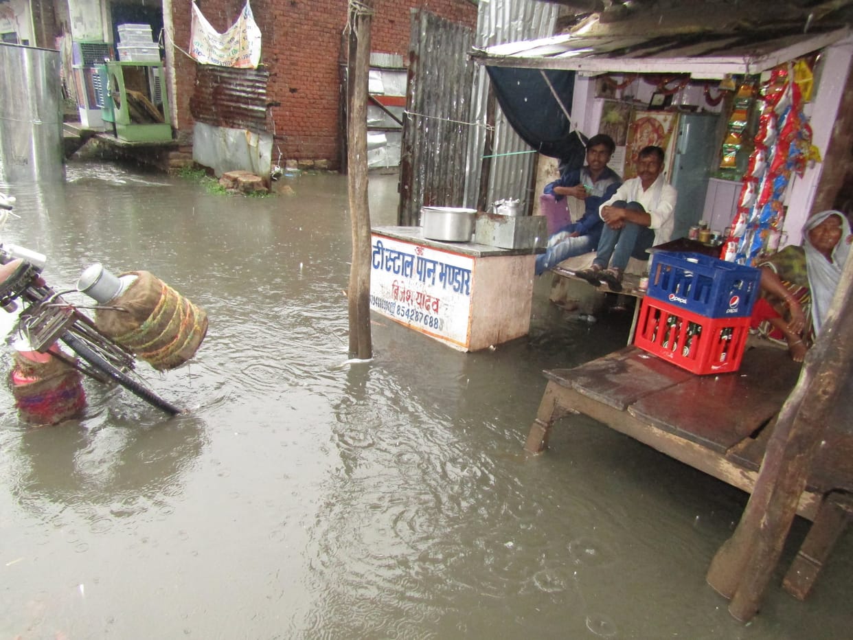 The faces of farmers blossomed due to intermittent rain