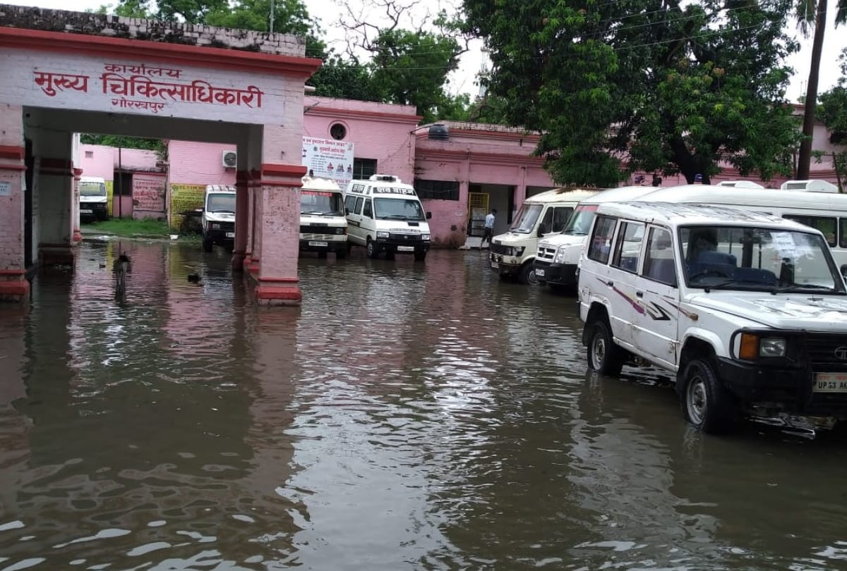 heavy rain start after monsoon coming in gorakhpur