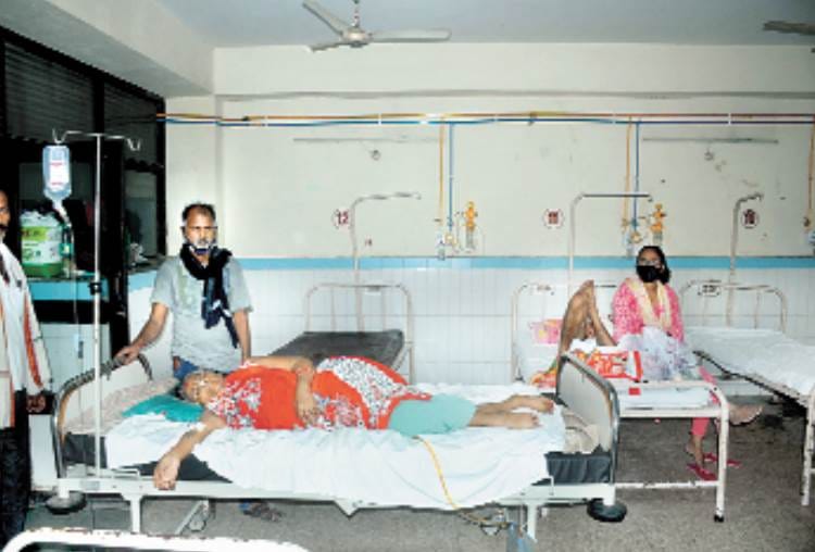 Fire in hospital block of lohia in lucknow