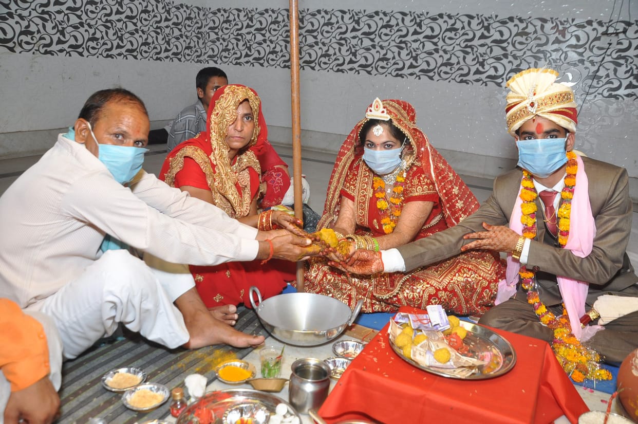 marriage, in lockdown, permision, kosikalan, mathura