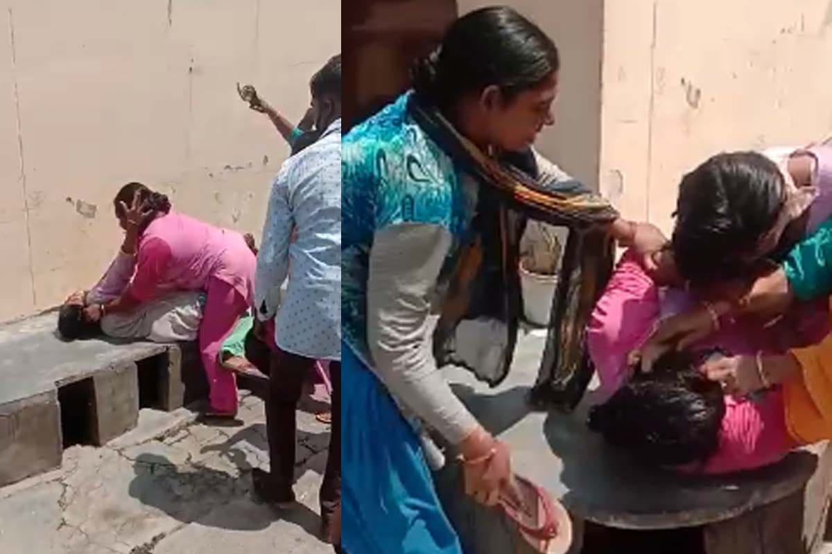 women fight over a minor dispute in kharkhoda in Meerut city
