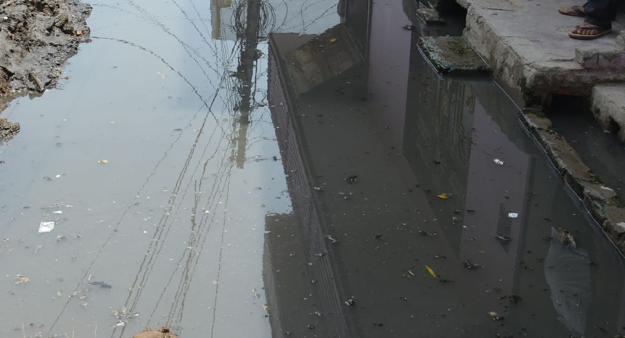 Subhashnagar being submerged without rain