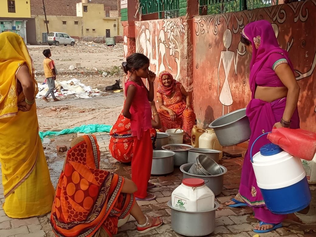 water, crisis, problem, hot weather, mathura