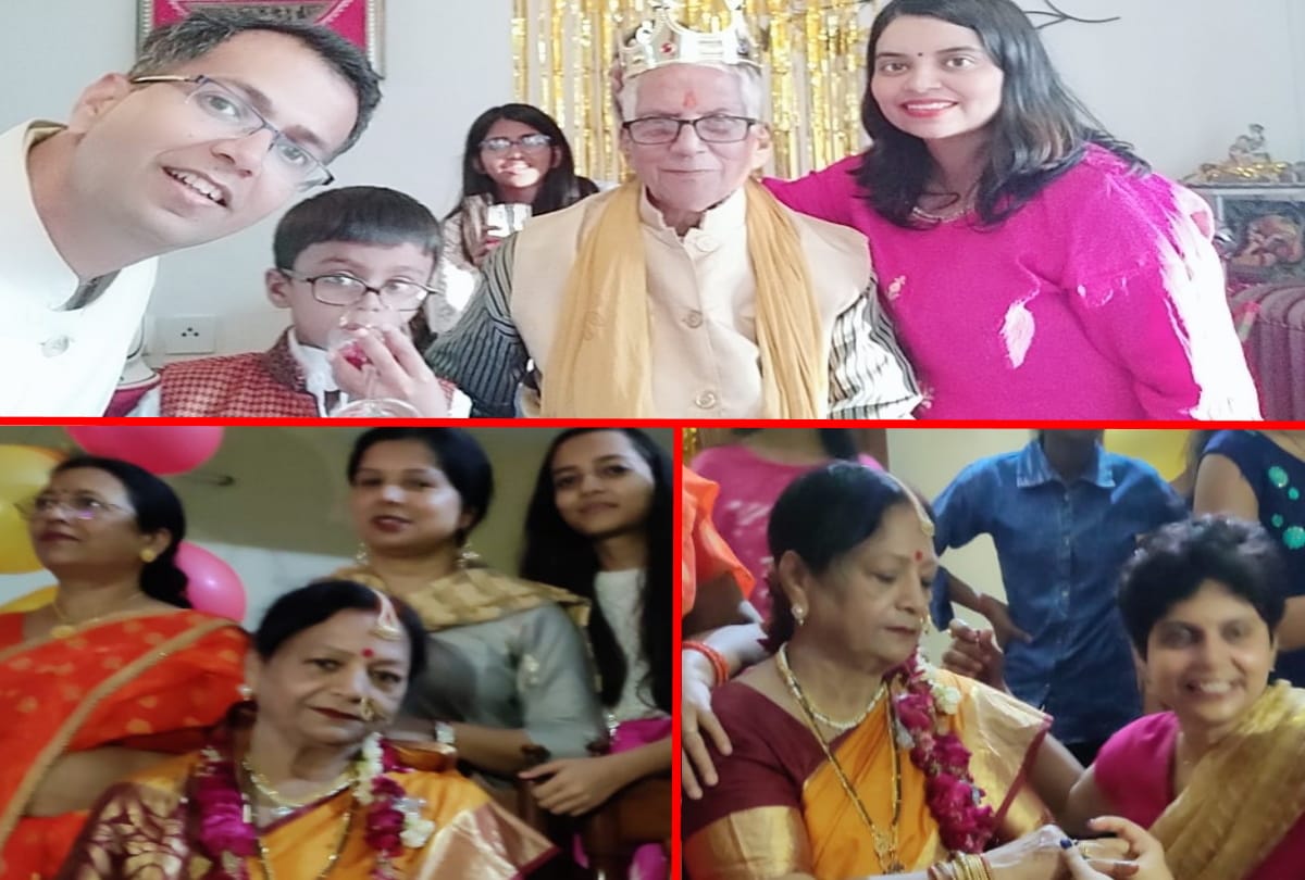 Unique celebration of 50th marriage anniversary by Zoom app
